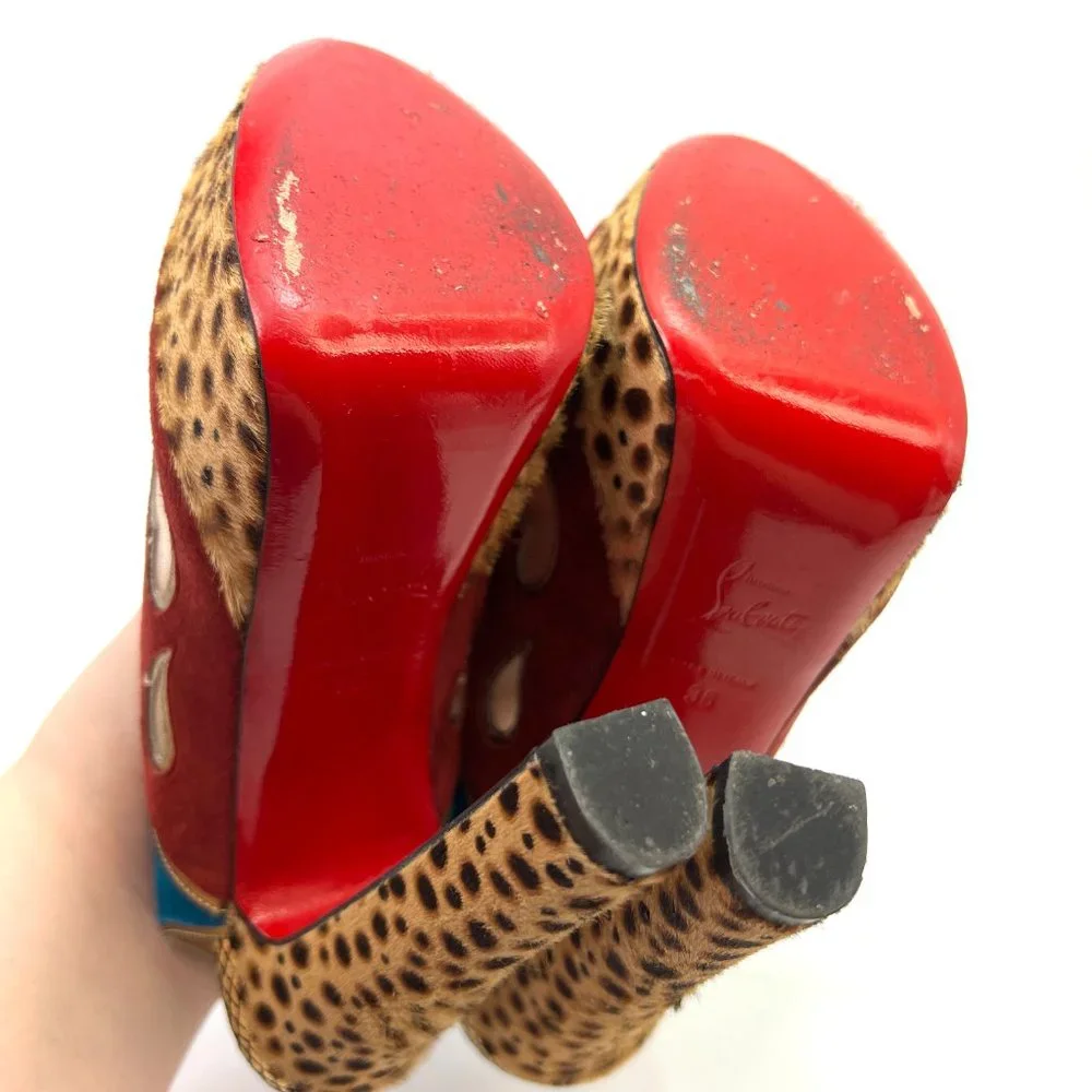 🌷❤️🔥FINAL SALE 🔥 NO OFFERS🌷💥Christian Louboutin Miralep 140 36 - Picture 6 of 8